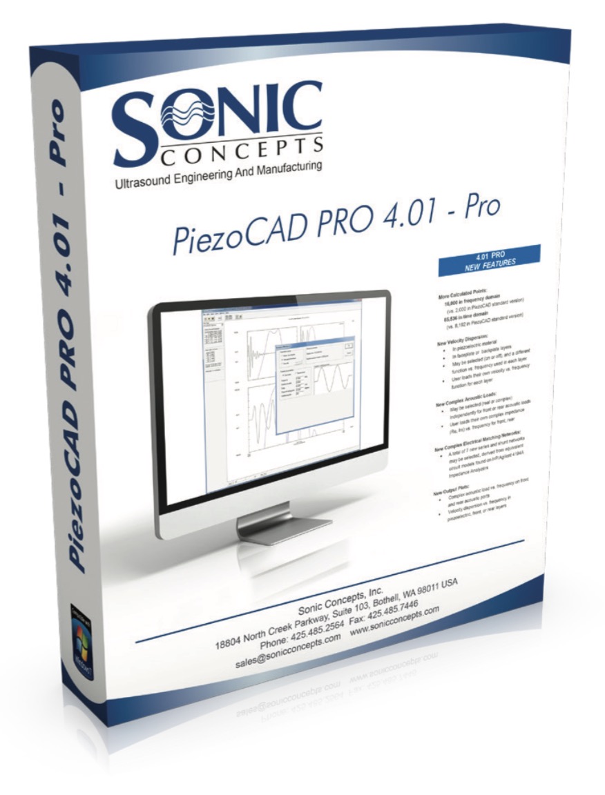 PiezoCAD压电传感器建模软件:换能器设计模拟软件 PiezoCAD压电传感器建模软件:换能器设计模拟软件